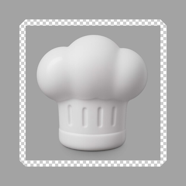 3d rendered of chef icon