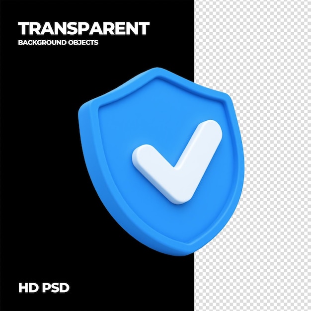 3D Rendered Shield