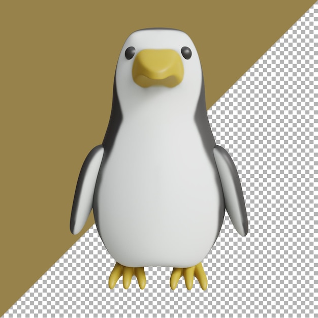 3D-Renderillustration Tierkarikatur