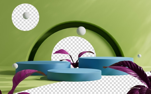 3d rendering abstract platform podium product presentation backdrop