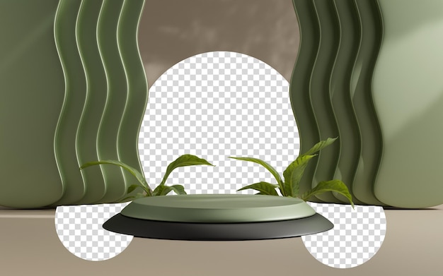 3d rendering abstract platform podium product presentation backdrop