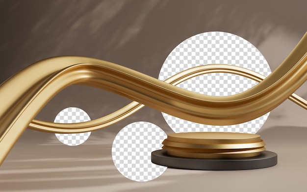 3d rendering abstract platform podium product presentation backdrop