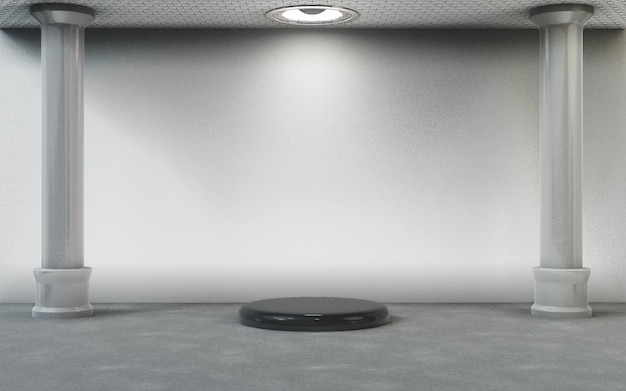 3D-Rendering Abstraktes Podium
