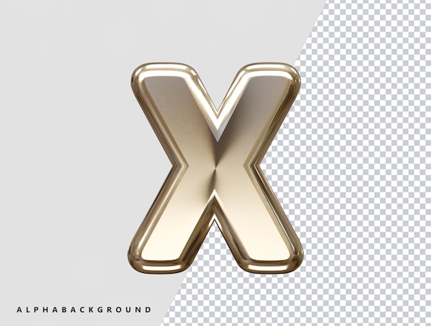 3d rendering alphabet text effect vector transparent element