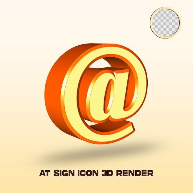 3D-Rendering bei Zeichensymbol hellgelb orange Farbe