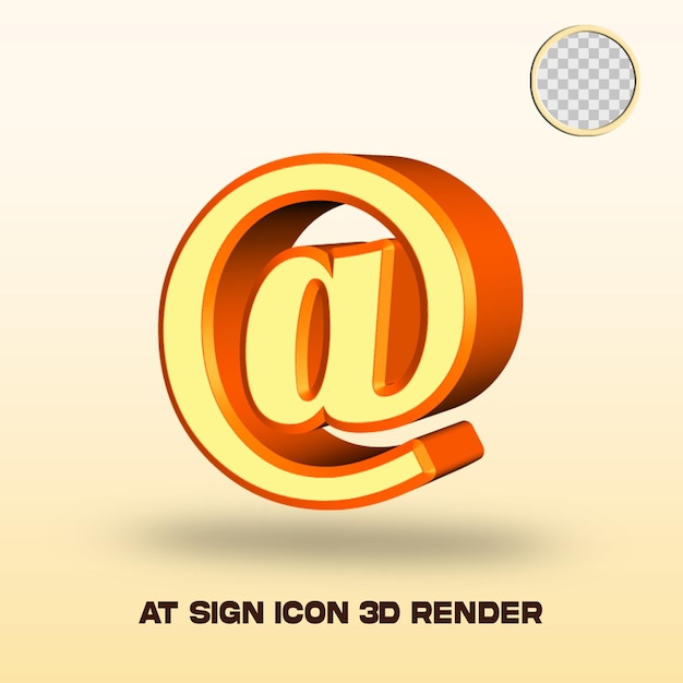 3D-Rendering bei Zeichensymbol hellgelb orange Farbe