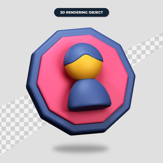 3d-rendering-benutzersymbol