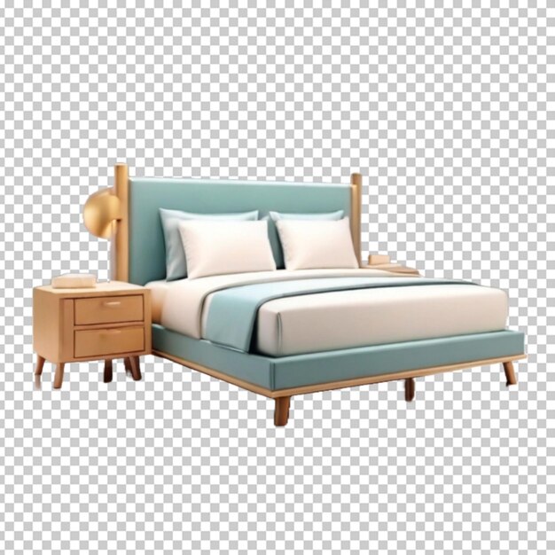 3d-rendering-bett png psd