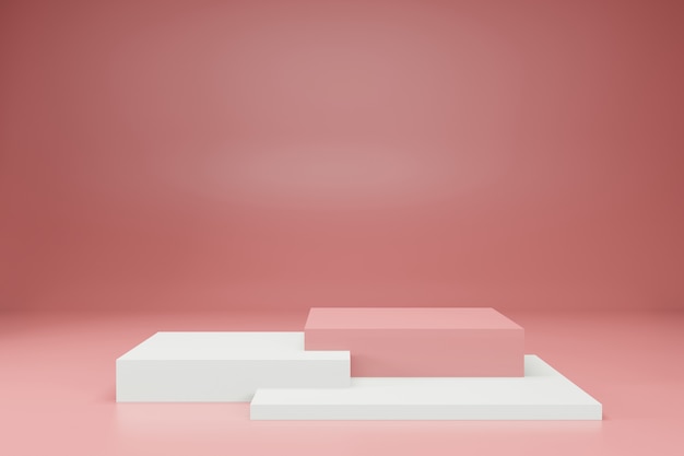 3D-Rendering-Bühnenanzeige-Hintergrundmodell