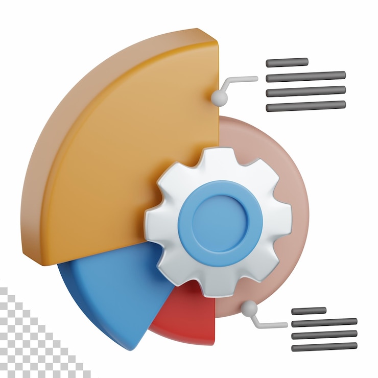 PSD 3d rendering data configuration isolated useful for seo website internet optimization and other