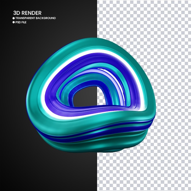 3D-Rendering der abstrakten Form