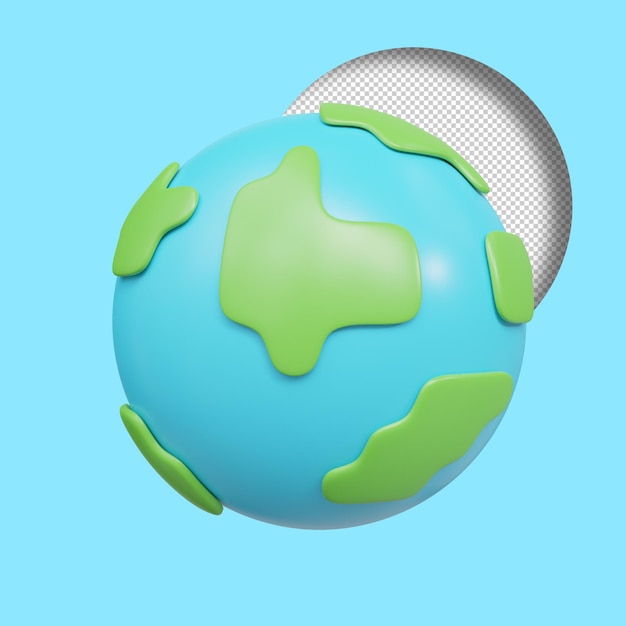 3D-Rendering der Erde