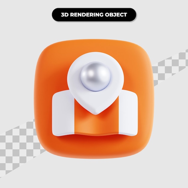 3D-Rendering der Kartenbenutzeroberfläche