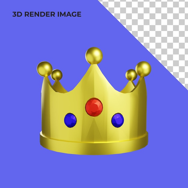 3d-rendering der krone