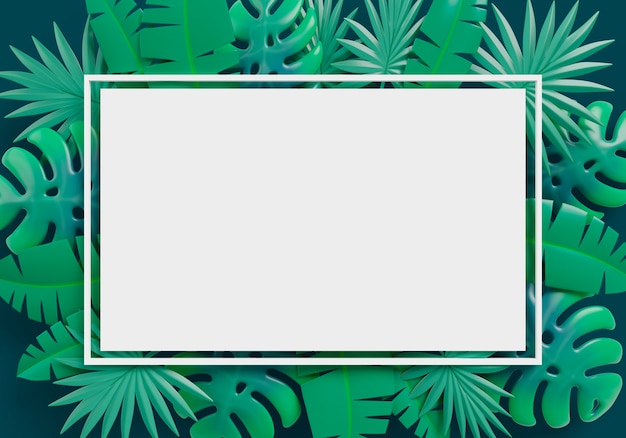 PSD 3d-rendering der natur verkäufe leere banner