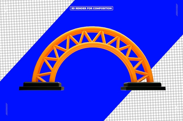 3d-rendering der reflektorlichtstruktur