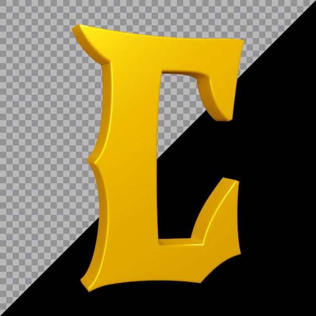 3D-Rendering des Alphabetbuchstaben c
