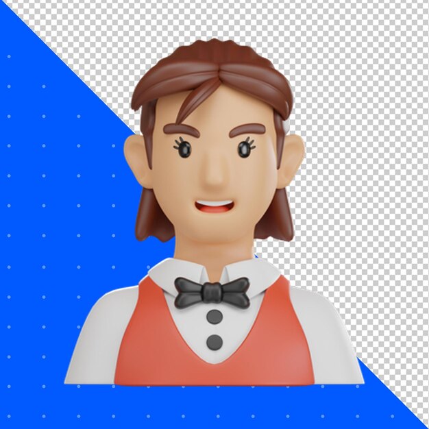3D-Rendering des Avatars Transparent BG PNG