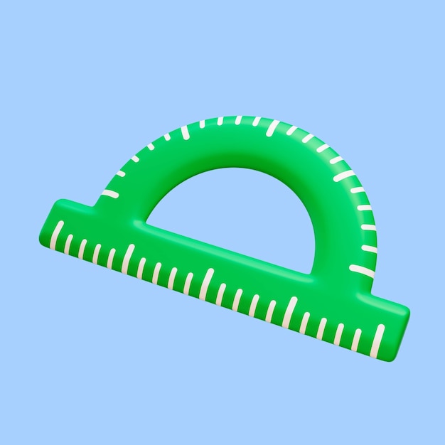 3D-Rendering des Back-to-School-Symbols