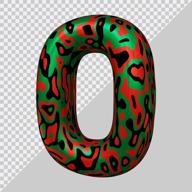 3D-Rendering des Ballons Nummer 0
