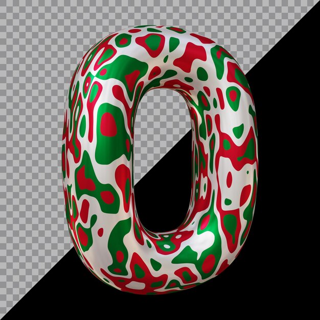 3D-Rendering des Ballons Nummer 0