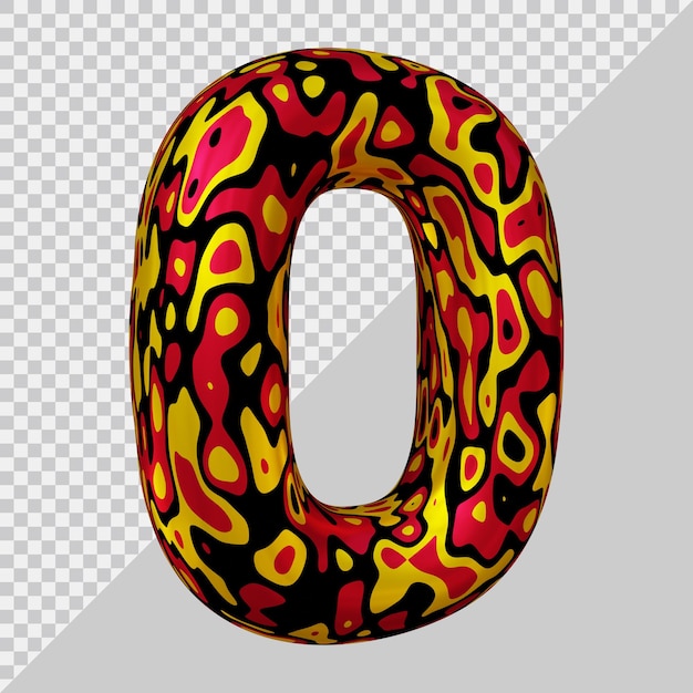 3D-Rendering des Ballons Nummer 0
