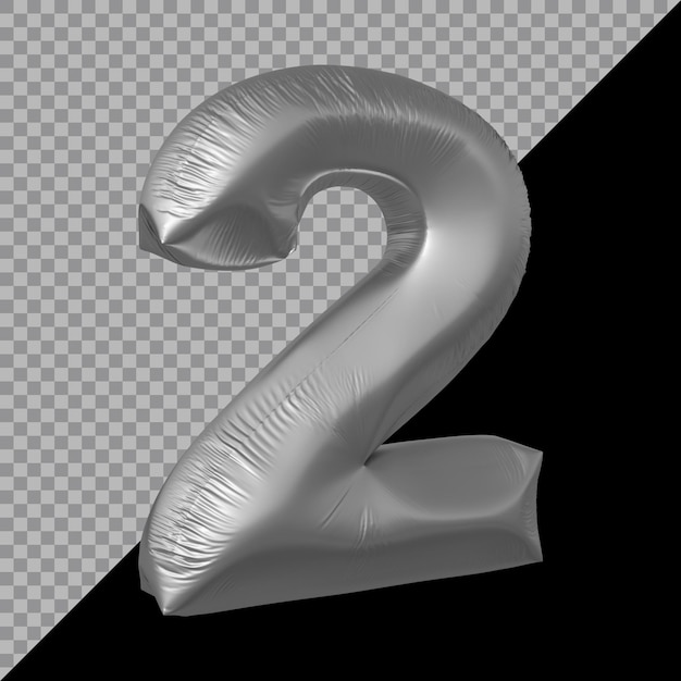 3D-Rendering des Ballons Nummer 2