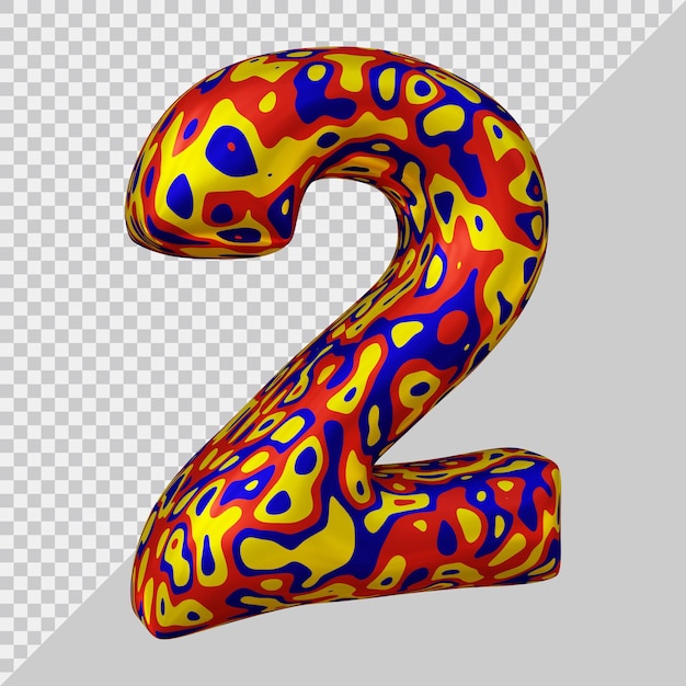 3D-Rendering des Ballons Nummer 2