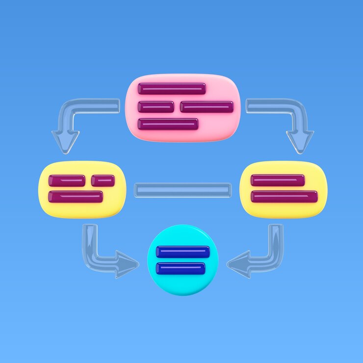 PSD 3d-rendering des diagramm-symbols