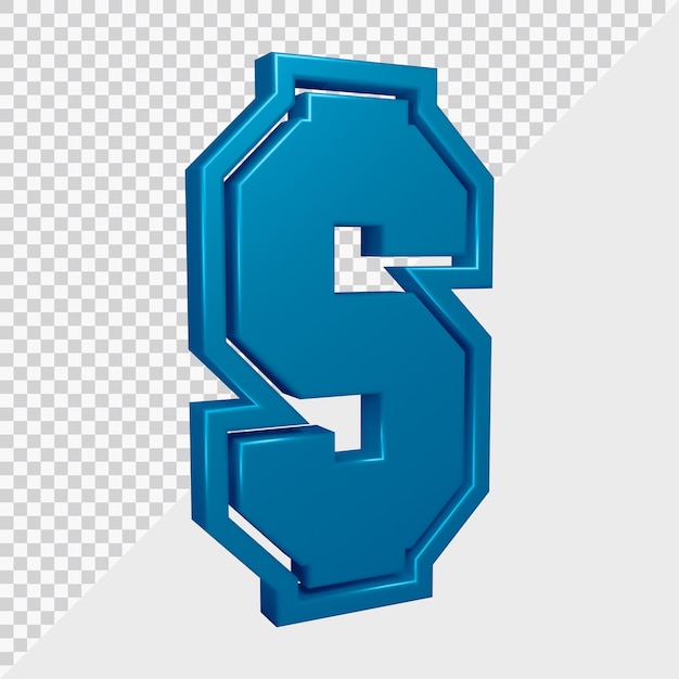 3d-rendering des dollarsymbols