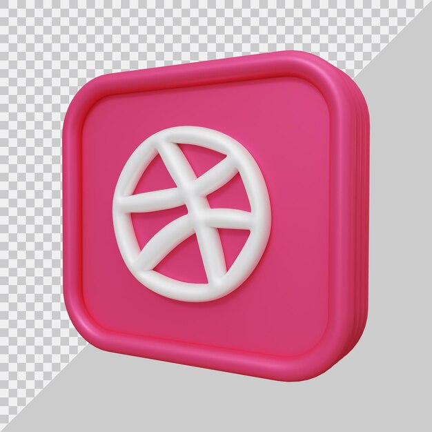 3D-Rendering des Dribbling-Symbols