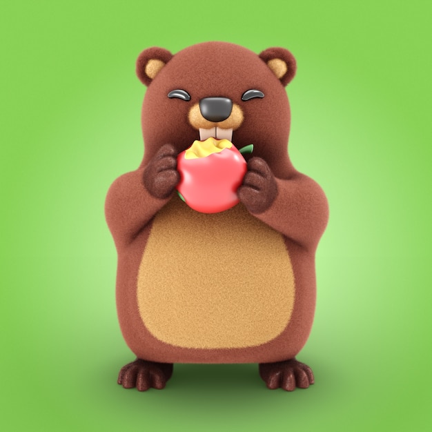 3D-Rendering des Groundhog-Tags-Icons
