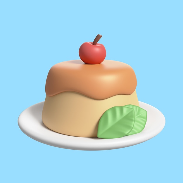 3D-Rendering des Ikonen des Cafés