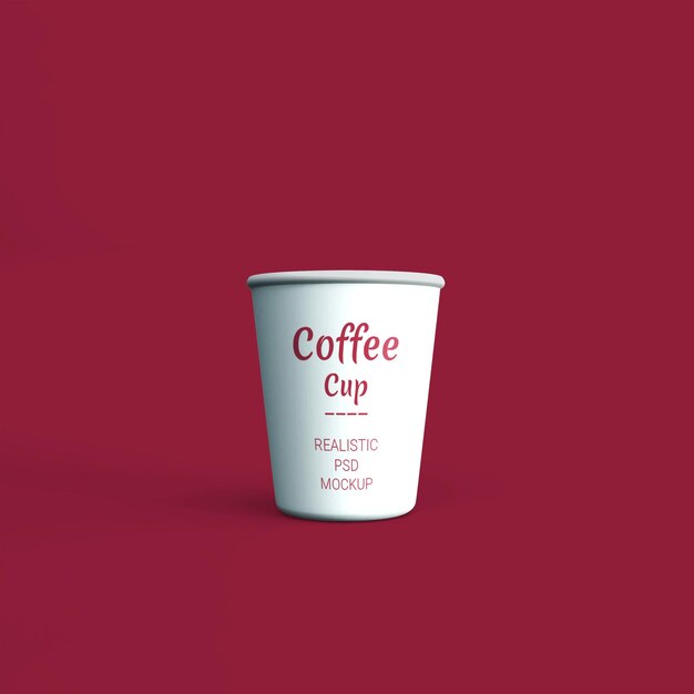 PSD 3d-rendering des kaffeetassenmodells