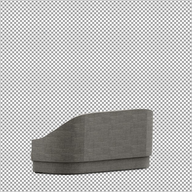 3D-Rendering des minimalistischen Sofas isoliert