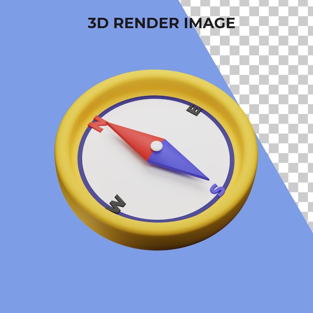 3D-Rendering des Richtungskompasses