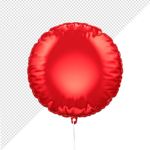 3d-rendering des roten ballons