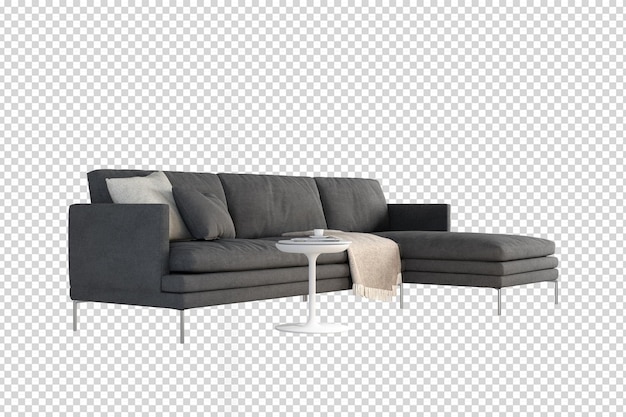 3D-Rendering des Sofa-Modells