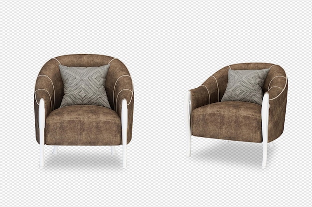 3D-Rendering des Sofakonzepts