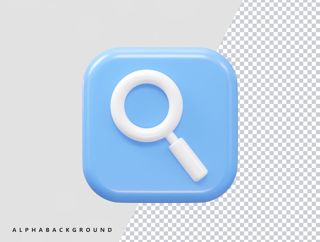 3D-Rendering des Symbolvektors für die Suchleiste