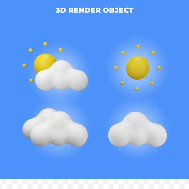 3D-Rendering des Wetters