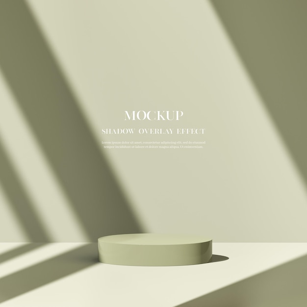 3D rendering effetto sovrapposizione ombra vari mockup