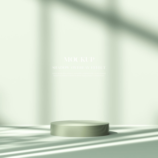 3D rendering effetto sovrapposizione ombra vari mockup