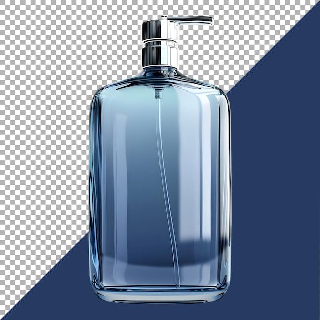 PSD 3d-rendering einer handwaschflasche auf durchsichtigem hintergrund