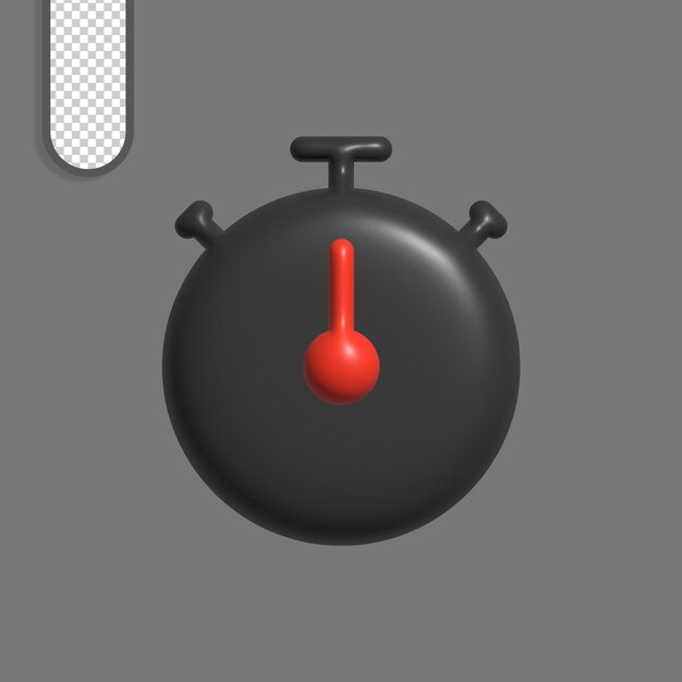 3D-Rendering einer Stoppuhr