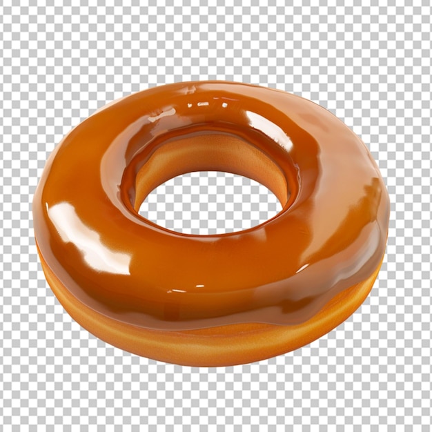 3d-rendering eines donuts mit rosa oberfläche