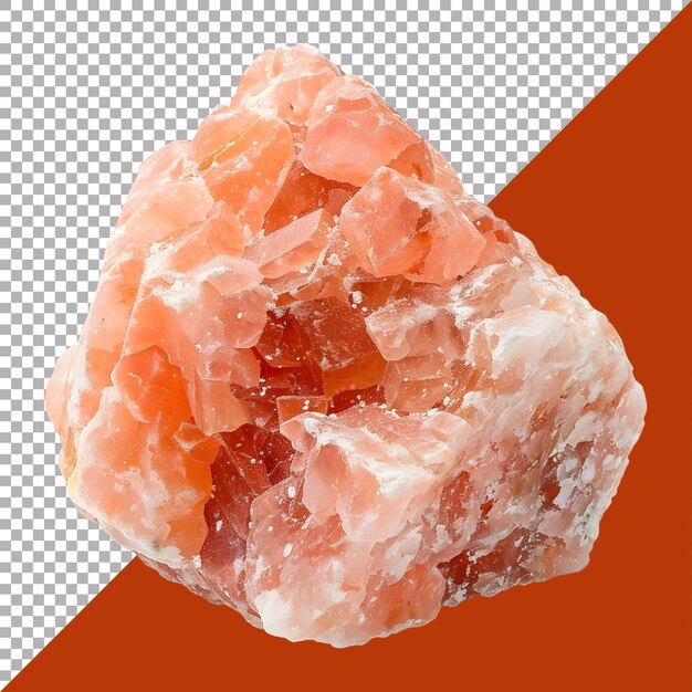 3D-Rendering eines gemahlenen Himalaya-Salzes auf durchsichtigem Hintergrund