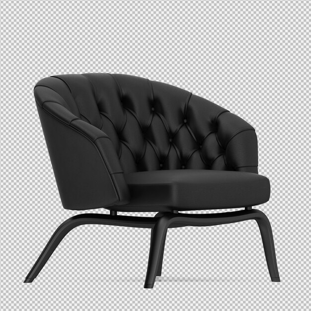 3D-Rendering eines isometrischen Sessels