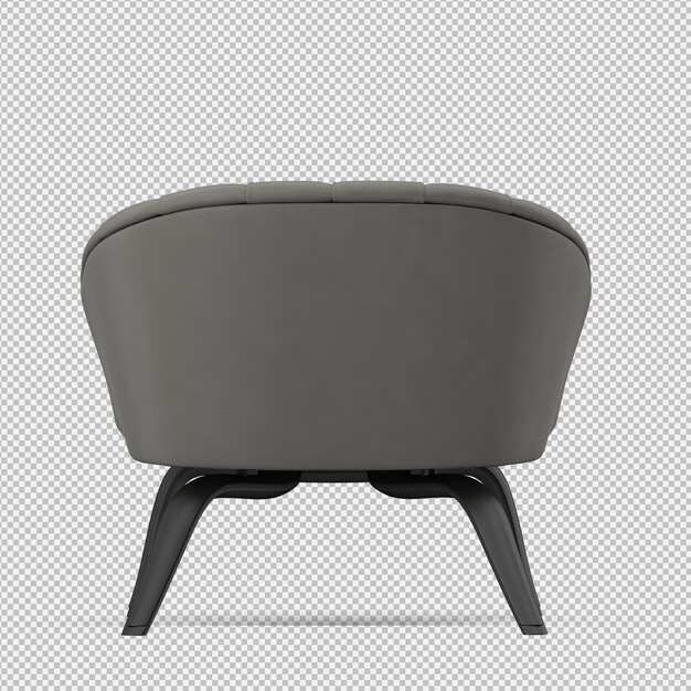 3D-Rendering eines isometrischen Sessels