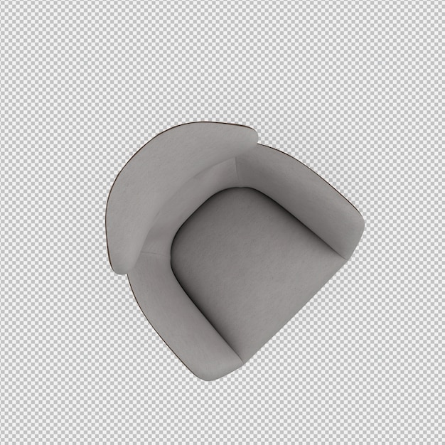 3D-Rendering eines isometrischen Sessels